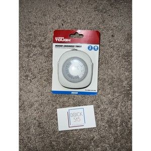 Hyper Tough Indoor Grounded Timer 15 Amp 3 Prong 2 Outlet